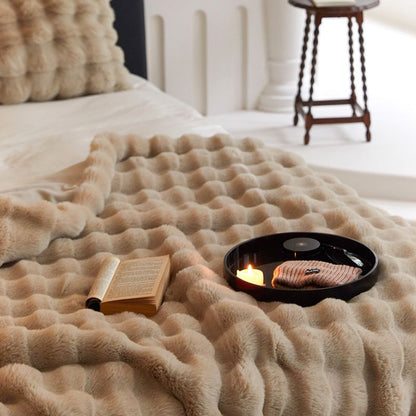 Luxury Double-Sided Rabbit Wool Blanket