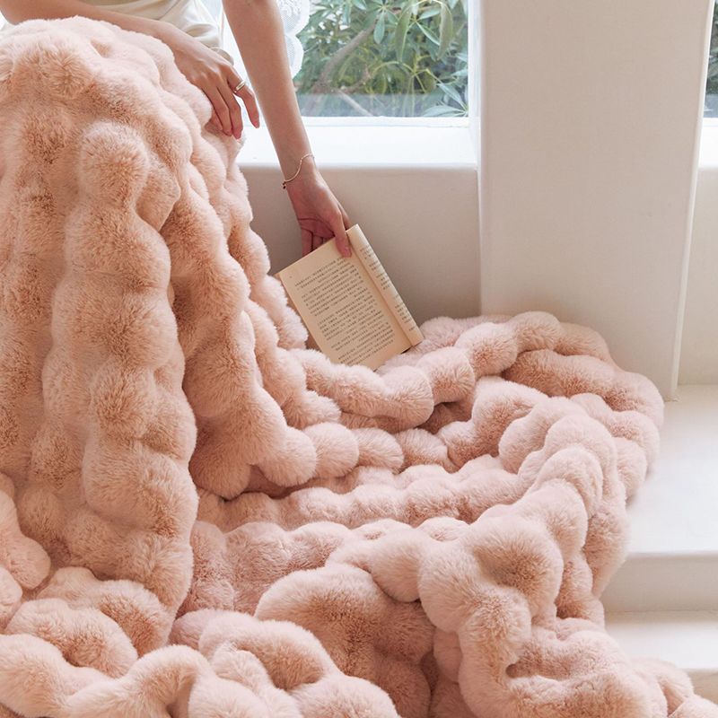 Luxury Double-Sided Rabbit Wool Blanket