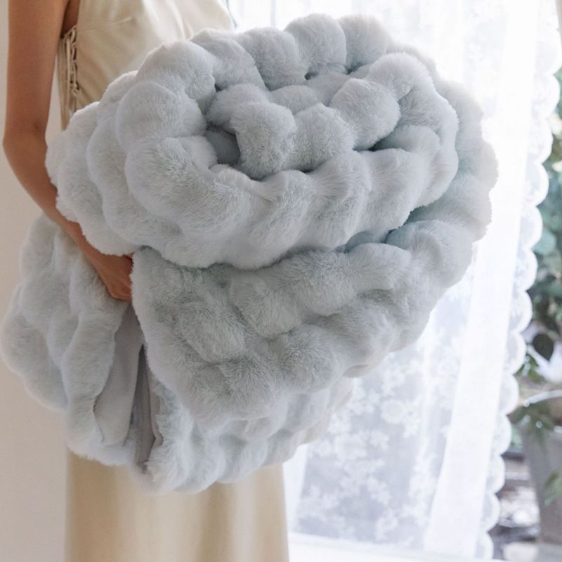 Luxury Double-Sided Rabbit Wool Blanket