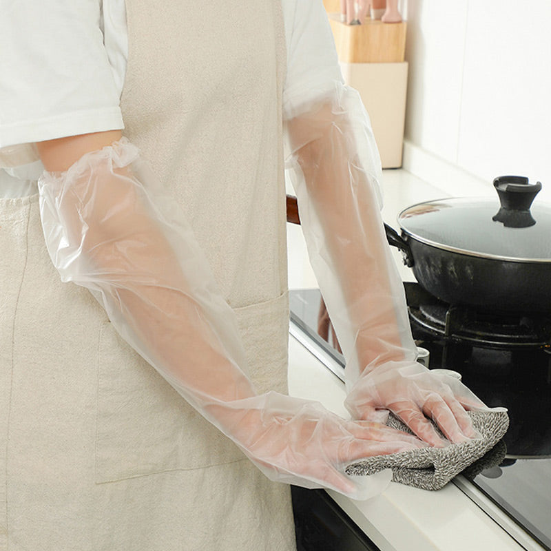🧪 Chemical Safety 2026 | Disposable Long Gloves | Full Protection & Durable 🛡️【50% OFF】