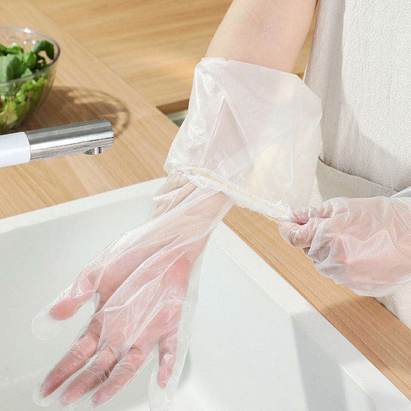 🧪 Chemical Safety 2026 | Disposable Long Gloves | Full Protection & Durable 🛡️【50% OFF】