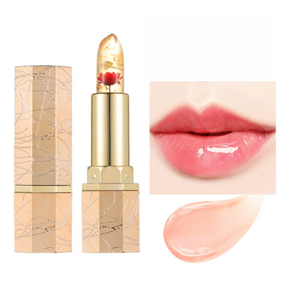 👄 Crystal Flower Thermostatic Color Changing Jelly Lipstick