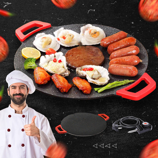 🍳Quality Life🍳Non-Stick Electric Indoor Grill Pan