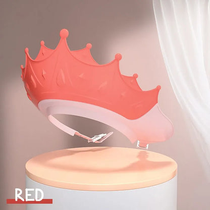 Kids' Ear Protective Cap – Waterproof Shower Hat, Adjustable & Cartoon Crown Design ✨