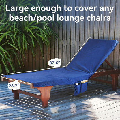 💎 50% OFF! 💎 Sun Lounger Towel with Pockets & Carry Bag – Quick-Dry, Ultra-Absorbent & Wind-Secure Fit 🏖️🧺