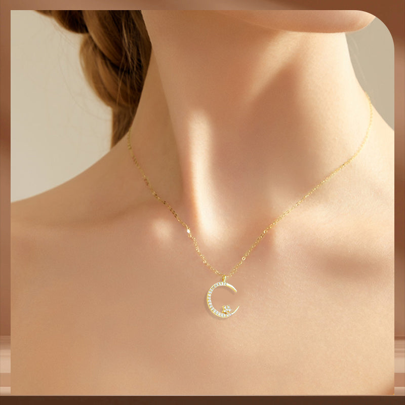 🎉BUY 1 GET 1 FREE🎁Bright Night: Moon Star Necklace🌙✨