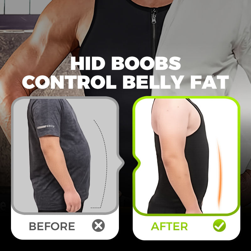 ⏳Time-Limited Special⏰Men's Zip-Up Waist Trainer Vest