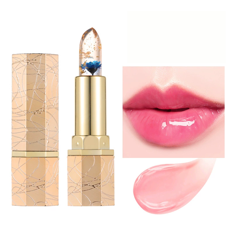 👄 Crystal Flower Thermostatic Color Changing Jelly Lipstick