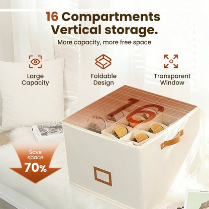 ⏰🔥LIMITED TIME 50% OFF! 👟 Fabric Shoe Organizer Storage Box – Foldable, Large Capacity, Dustproof & Breathable for Closet & Bedroom 🧺✨