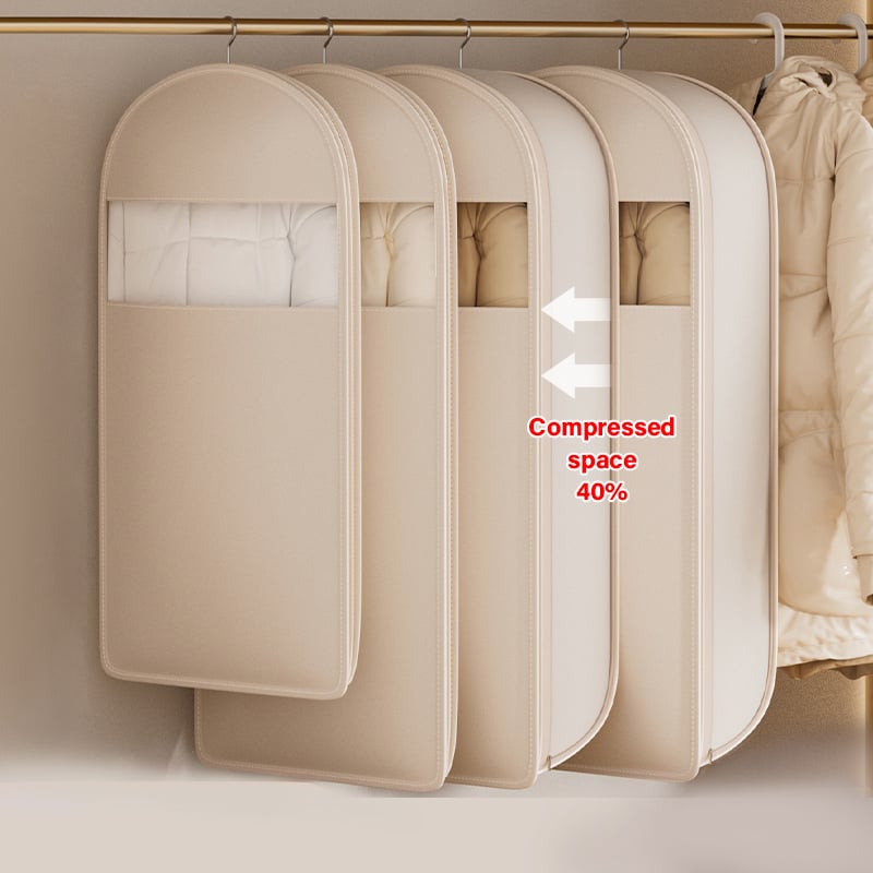 ⏰LAST DAY PROMOTION-50% OFF❤️‍🔥Space Saving Hanging Garment Bag with Self Compression Zipper