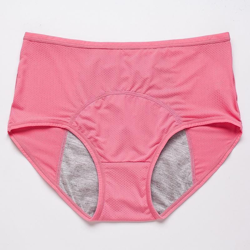 High-Waist Cotton Leak-Proof Panties – All-Day Dry & Odor-Free