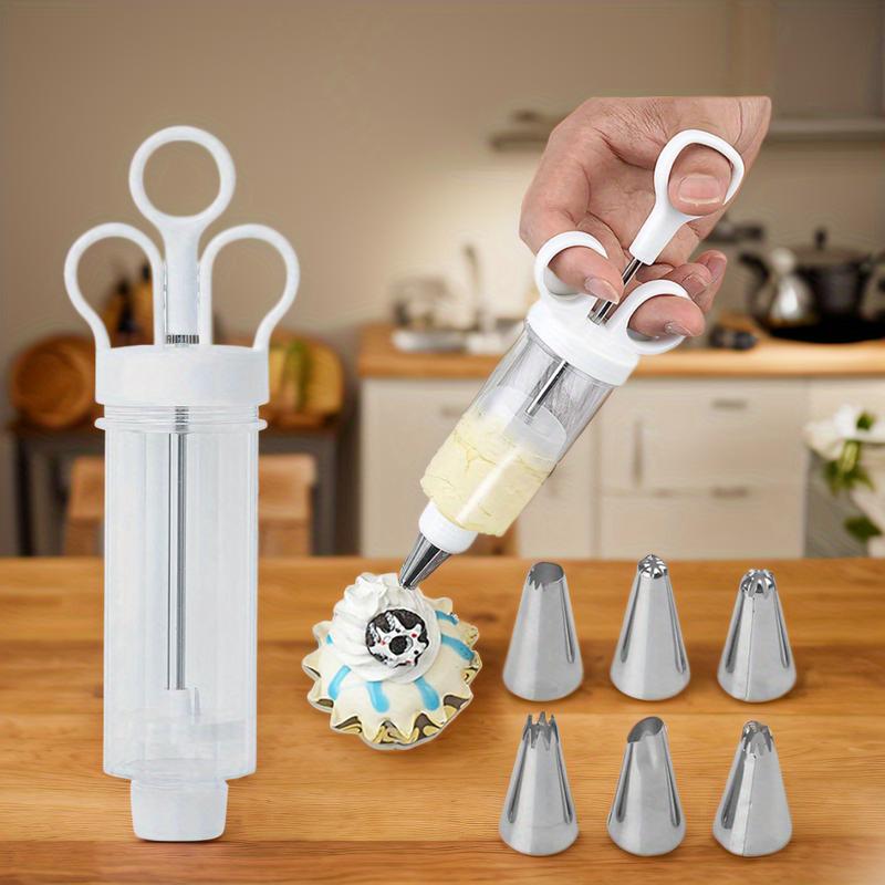 📢 LIMITED TIME 50% OFF! ⏰ Stainless Steel Cake Decorating Gun Kit – Complete Frosting Piping Set with 18 Tips & Nozzles – Decorate Inside & Out ✨