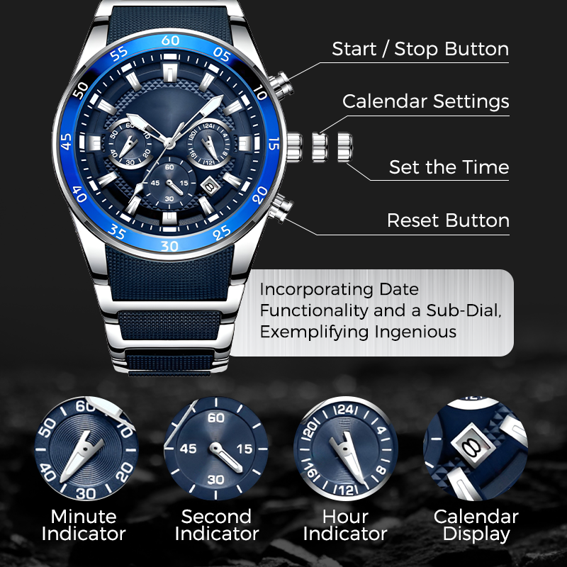 ⏳Limited-time 50% off⏰Men’s Waterproof Multifunctional Quartz Watch⌚