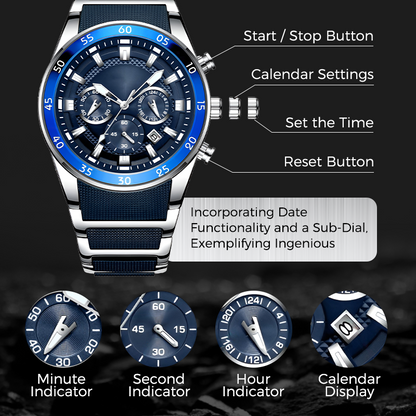 ⏳Limited-time 50% off⏰Men’s Waterproof Multifunctional Quartz Watch⌚