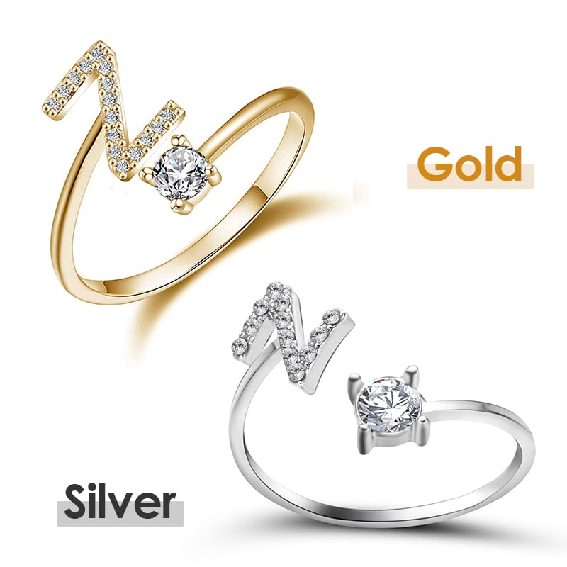 💍 50% OFF NOW! ❤️ Love Initial Ring – Personalized, adjustable & perfect as a meaningful gift for yourself or a loved one ✨