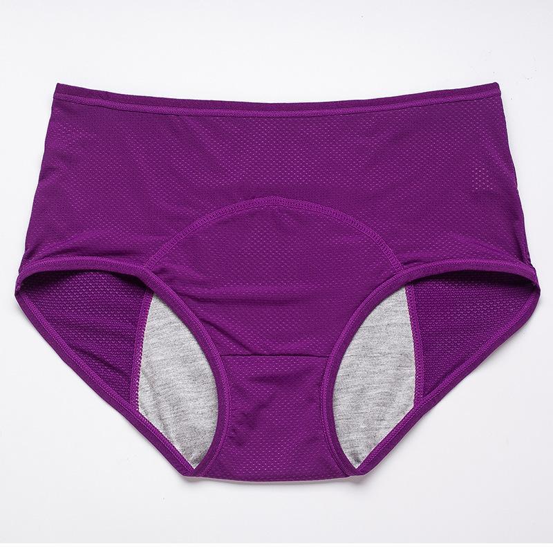 High-Waist Cotton Leak-Proof Panties – All-Day Dry & Odor-Free