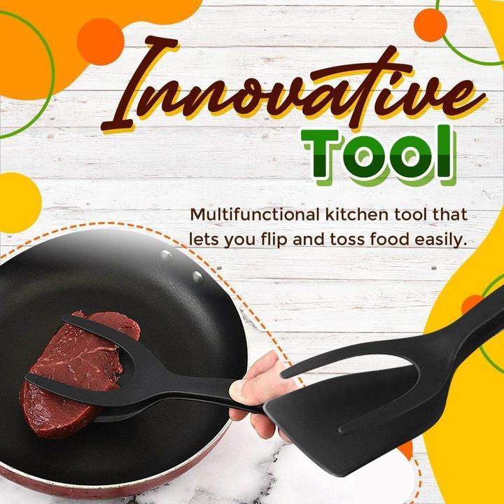 📢📢40% OFF !! ⏰2 In 1 Grip Flip Tongs