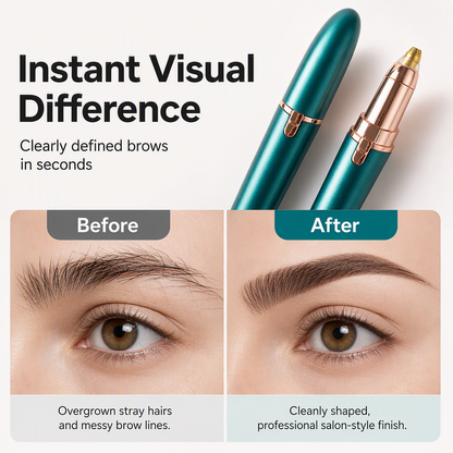 Precision Brow Trimmer Pen – LED Light Electric Eyebrow Shaper For Effortless Grooming