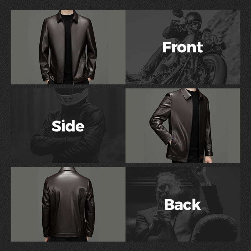 ⏳Limited-time 50% off⏰Men's Classic Leather Jacket🧥