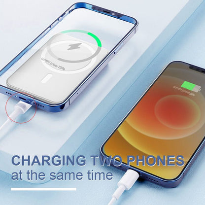 📢📢60%  OFF !! ⏰15W Fast Charge Portable Wireless Magnetic Power Bank
