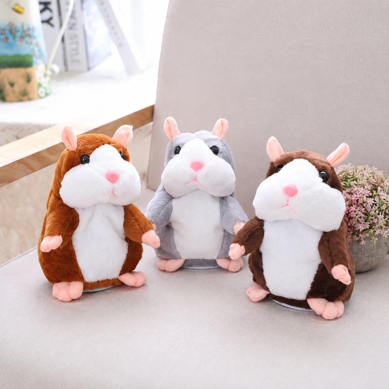 🐹🔥 50% OFF! Talking Hamster Plush – Repeats Whatever You Say, Auto Head-Shaking, Hilarious Fun for Kids & Adults, Soft Interactive Repeat Voice Toy (3×AAA, Batteries Not Included) ✨