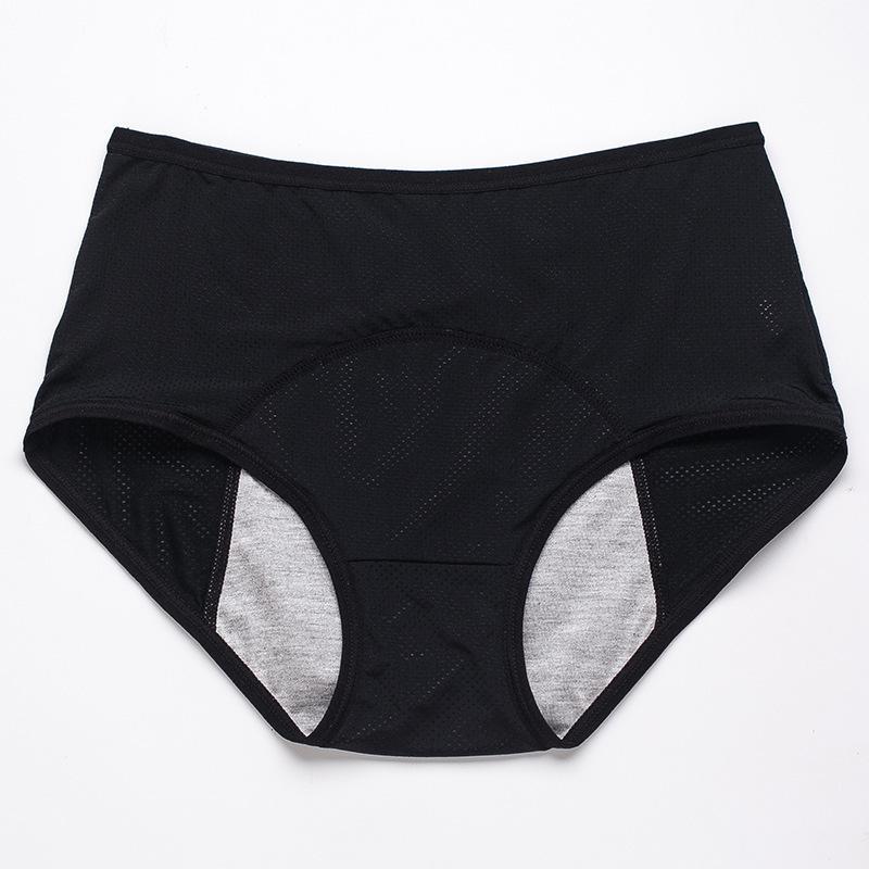High-Waist Cotton Leak-Proof Panties – All-Day Dry & Odor-Free