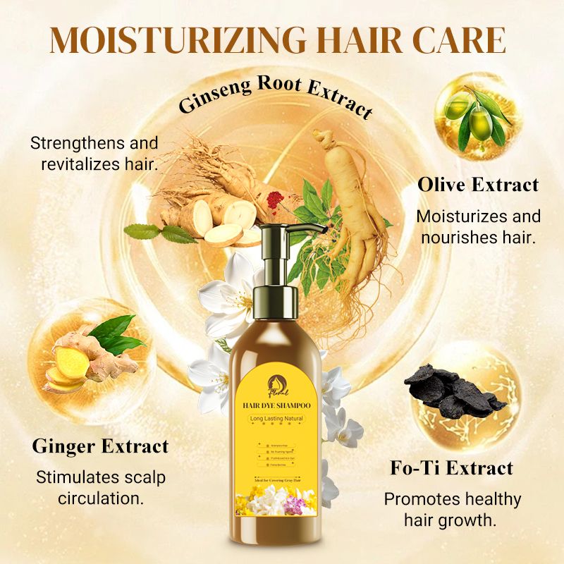 ❤️‍🔥Hot Sale 49% OFF✨Long Lasting Natural Hair Dye Shampoo