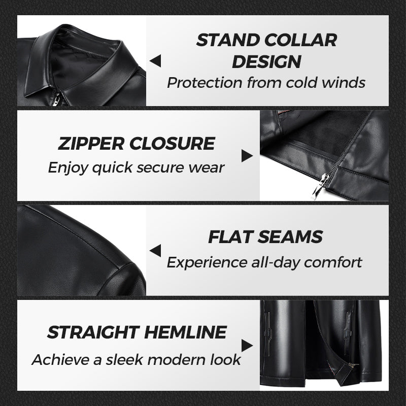 ⏳Limited-time 50% off⏰Men's Classic Leather Jacket🧥