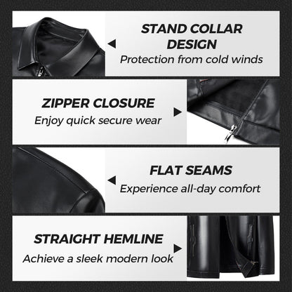 ⏳Limited-time 50% off⏰Men's Classic Leather Jacket🧥