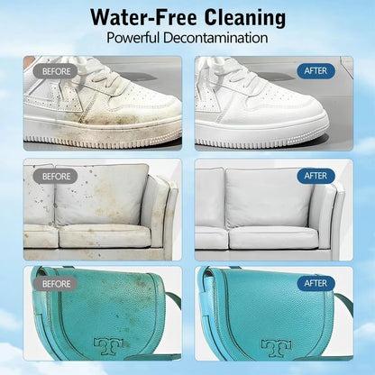 ⏳Buy 2 Get 1 Free🧼No-Wash Shoe & Leather Cleaner Cream - Stain Remover with Sponge