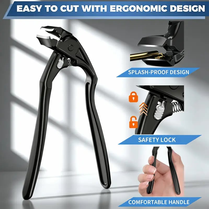 🎉 2026 Sale ＆ Over 50,000 Sold! ✂️ Black Curved Nail Clipper – Ergonomic & Easy for Seniors 🖤