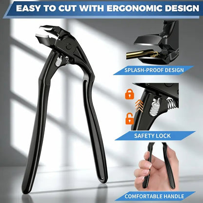 🎉 2026 Sale ＆ Over 50,000 Sold! ✂️ Black Curved Nail Clipper – Ergonomic & Easy for Seniors 🖤