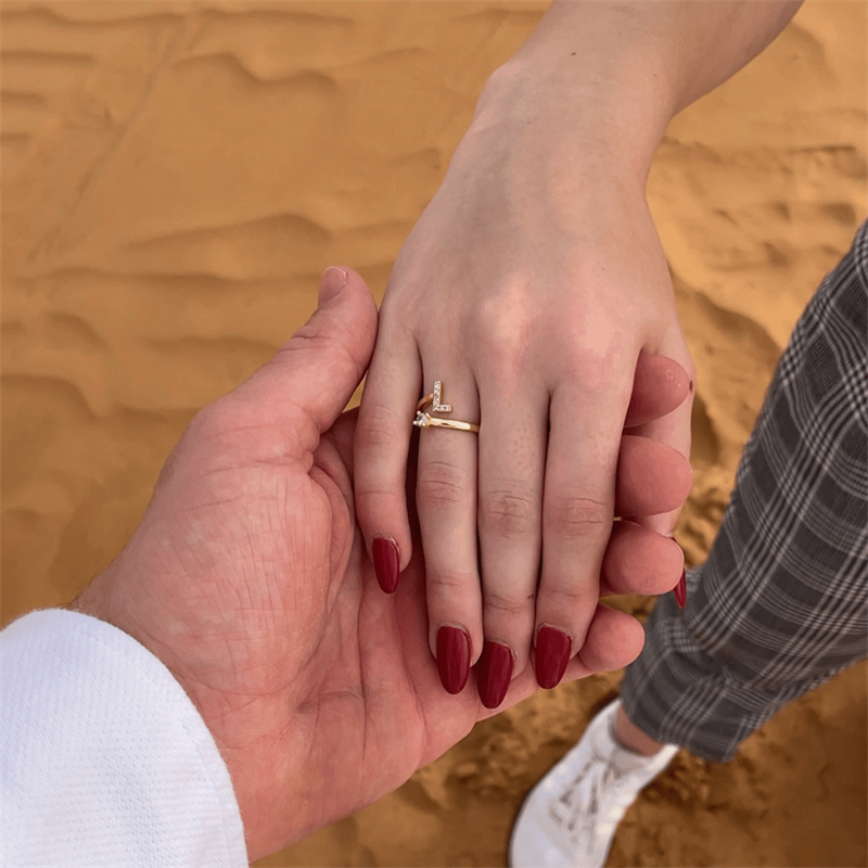💍 50% OFF NOW! ❤️ Love Initial Ring – Personalized, adjustable & perfect as a meaningful gift for yourself or a loved one ✨