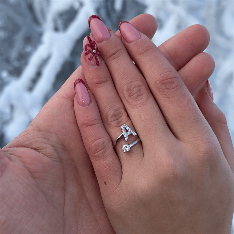 💍 50% OFF NOW! ❤️ Love Initial Ring – Personalized, adjustable & perfect as a meaningful gift for yourself or a loved one ✨
