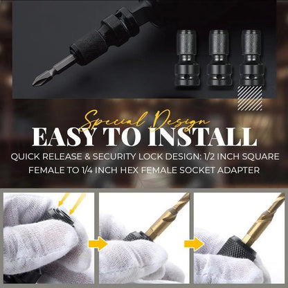📢📢BUY 1 GET 1 FREE !! ⏰ 1/4" Hex Shank Socket Converter