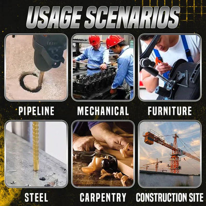 🔩 BUY 2 GET 1 FREE! ⚙️ Twist Drill Bit Set (6 Pcs) – High-Speed Steel, Titanium-Coated & Multi-Material Ready