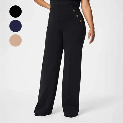 👖 50% OFF LIMITED TIME! ✨ High Stretch High Waist Wide Leg Trousers - Flowy Comfort with Tummy Control for Effortless Style 🌸✨