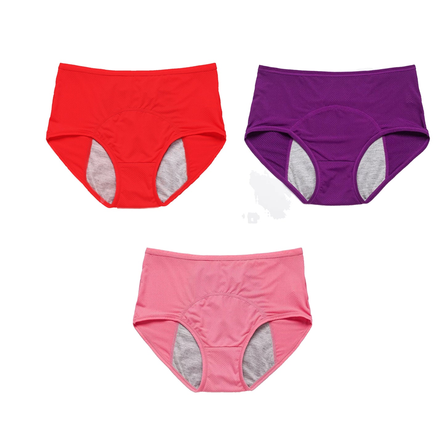 High-Waist Cotton Leak-Proof Panties – All-Day Dry & Odor-Free