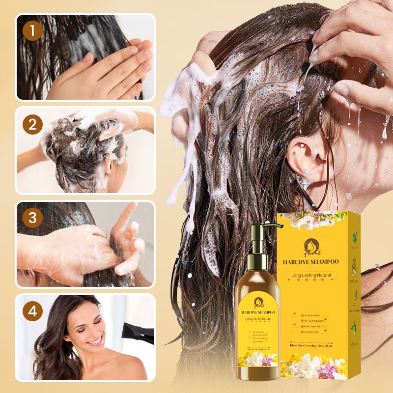 ❤️‍🔥Hot Sale 49% OFF✨Long Lasting Natural Hair Dye Shampoo