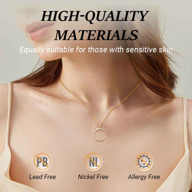 🎉BUY 1 GET 1 FREE🎁Bright Night: Moon Star Necklace🌙✨