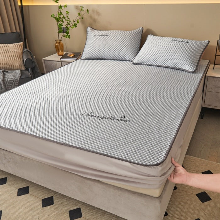 📢📢50% OFF !! ⏰Ice Silk Cool Mattress Fitted Sheet 2-pcs Sets