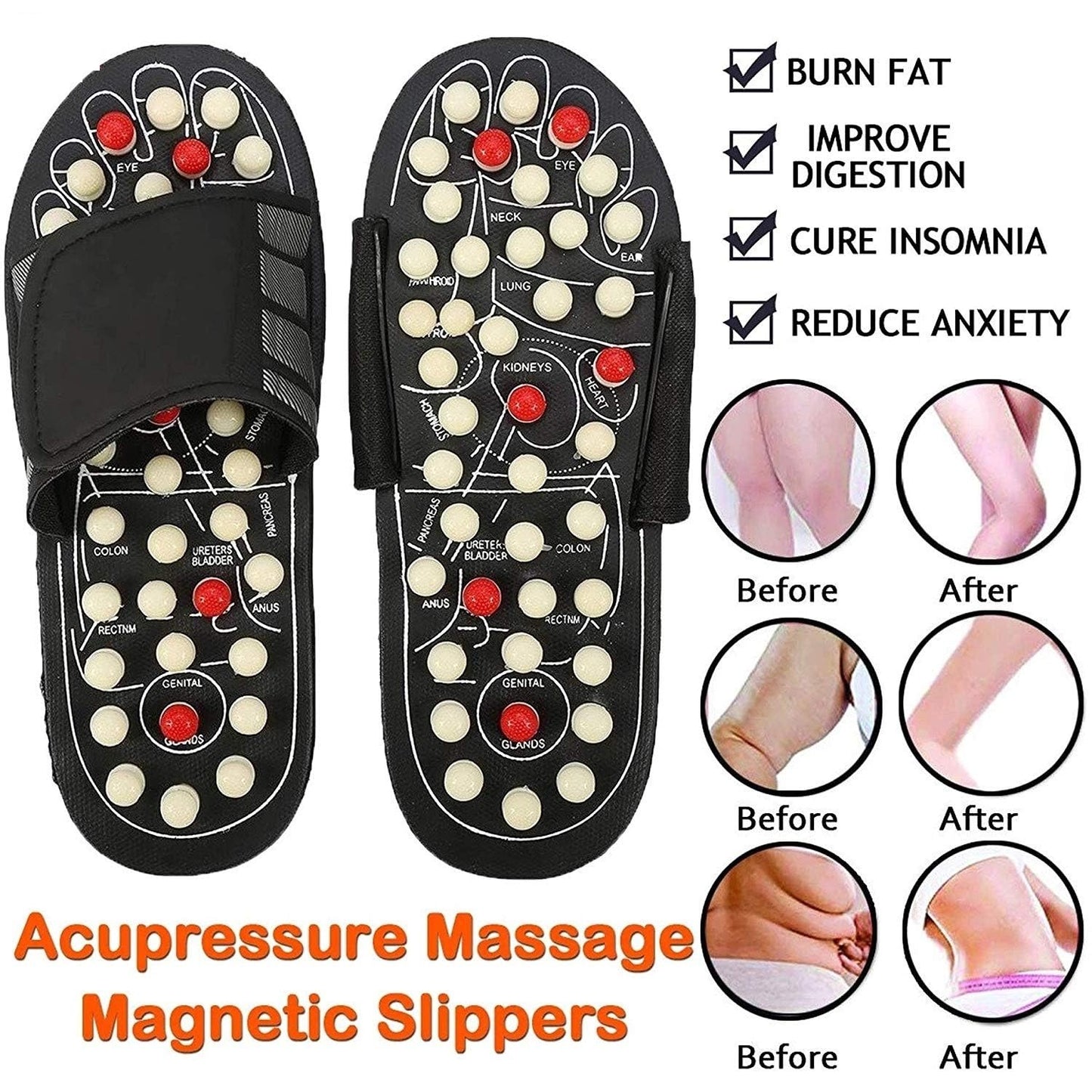 🦶 LIMITED-TIME 50% OFF! ✨ Acupressure & Magnetic Therapy Slippers – Pain Relief, Improved Circulation 🔥