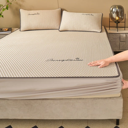 📢📢50% OFF !! ⏰Ice Silk Cool Mattress Fitted Sheet 2-pcs Sets