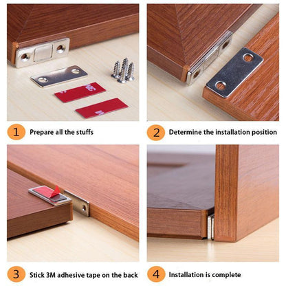 ✨Magnetic Door Closer Without Perforations