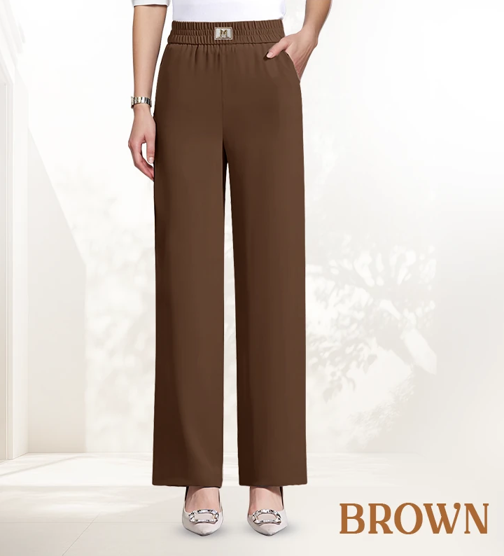 👖 LIMITED-TIME 46% OFF! ✨ High Rise Pull-On Stretch Pants – Soft, Elastic Waist, Everyday Elegance 🌟