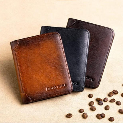 💼 LIMITED TIME 40% OFF! 🛡️ Genuine Leather RFID Blocking Wallet – Waterproof, Slim, Large Capacity 🔐
