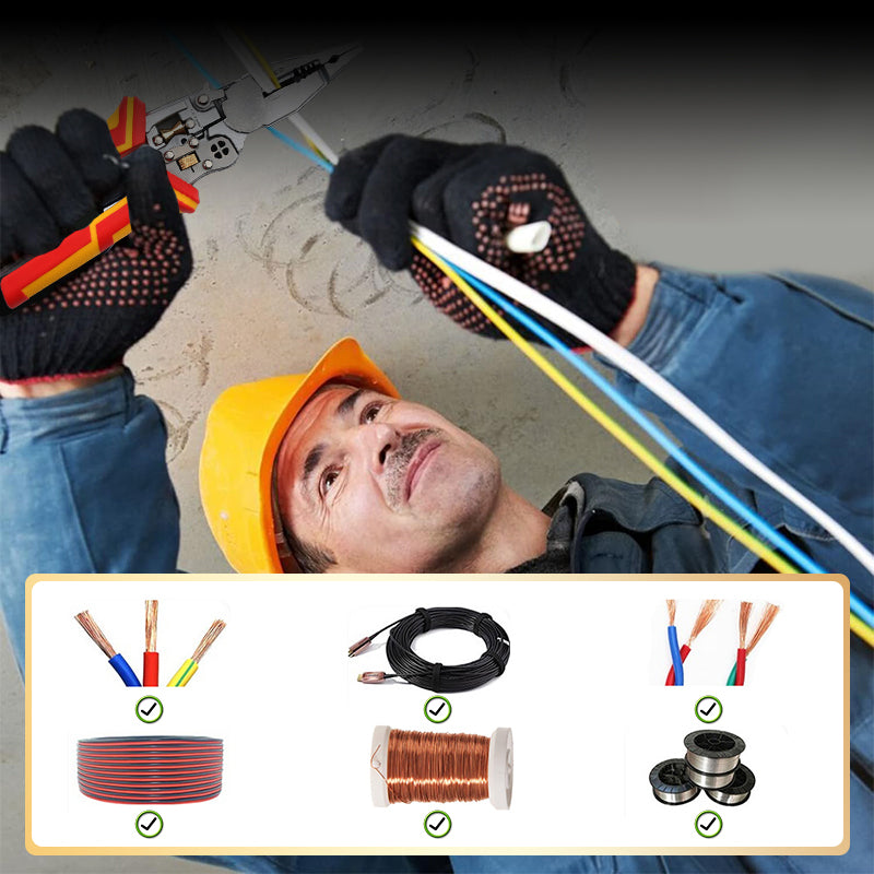 🔥Hot Sale🔥8-In-1 Wire Stripper with Voltage Tester