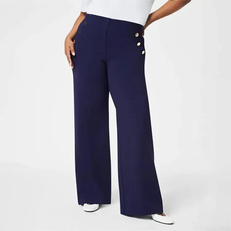 👖 50% OFF LIMITED TIME! ✨ High Stretch High Waist Wide Leg Trousers - Flowy Comfort with Tummy Control for Effortless Style 🌸✨