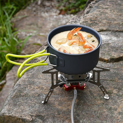 ⏰Camping Gas Burner – 5800W, Piezo Ignition, Windproof 🔥