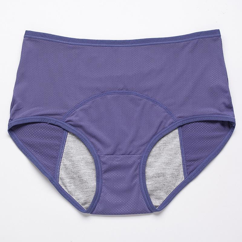 High-Waist Cotton Leak-Proof Panties – All-Day Dry & Odor-Free